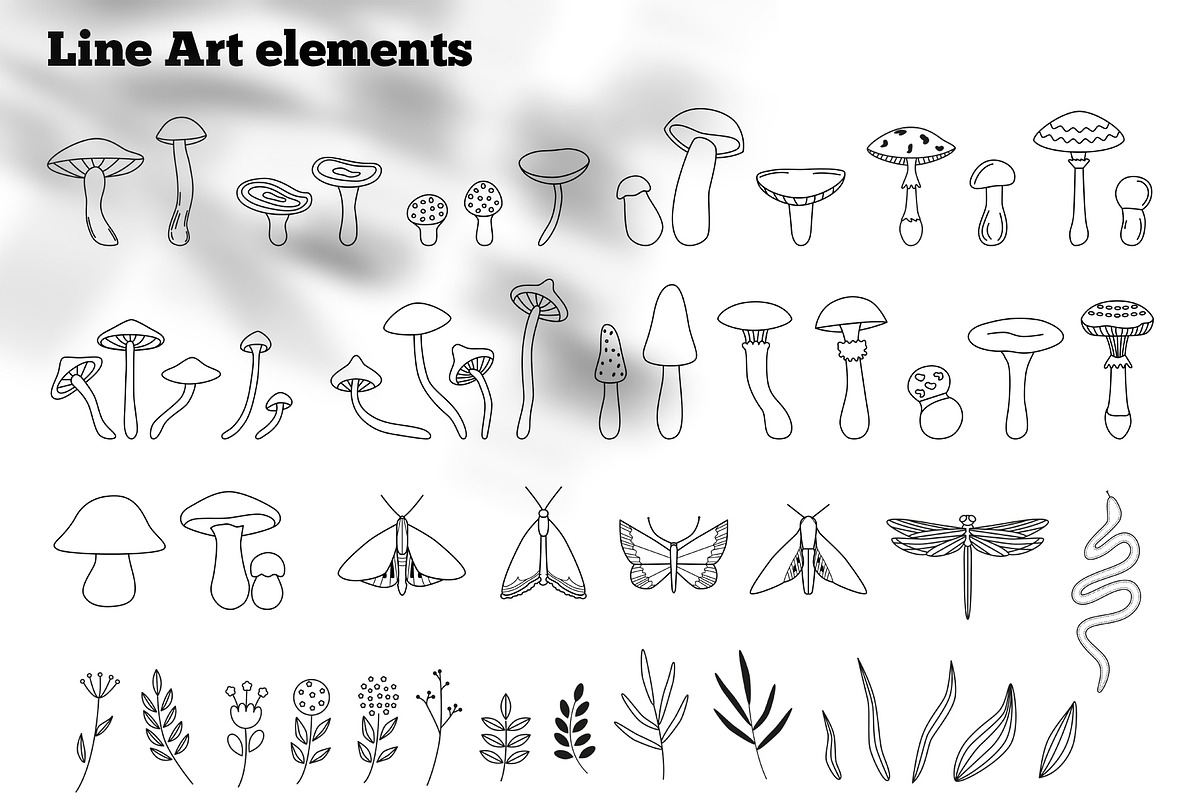 Retro Autumn - Magic Mushrooms, an Object Graphic by Sofico (Photo 16 of 18)