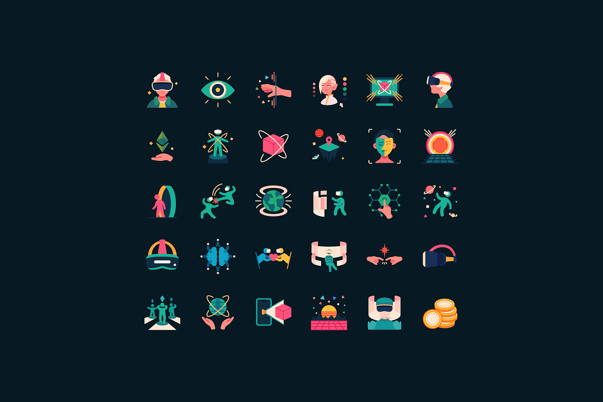 30 Metaverse Icons, an Icon by Victoruler