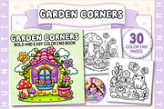 Garden Corners Coloring Book, a Decorative Illustration by HueNestify (Thumbnail 1 of 4)