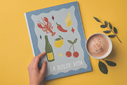 Italian Summer Retro Linocut Clipart, a Decorative Illustration by Ginny and Sam (Thumbnail 11 of 12)