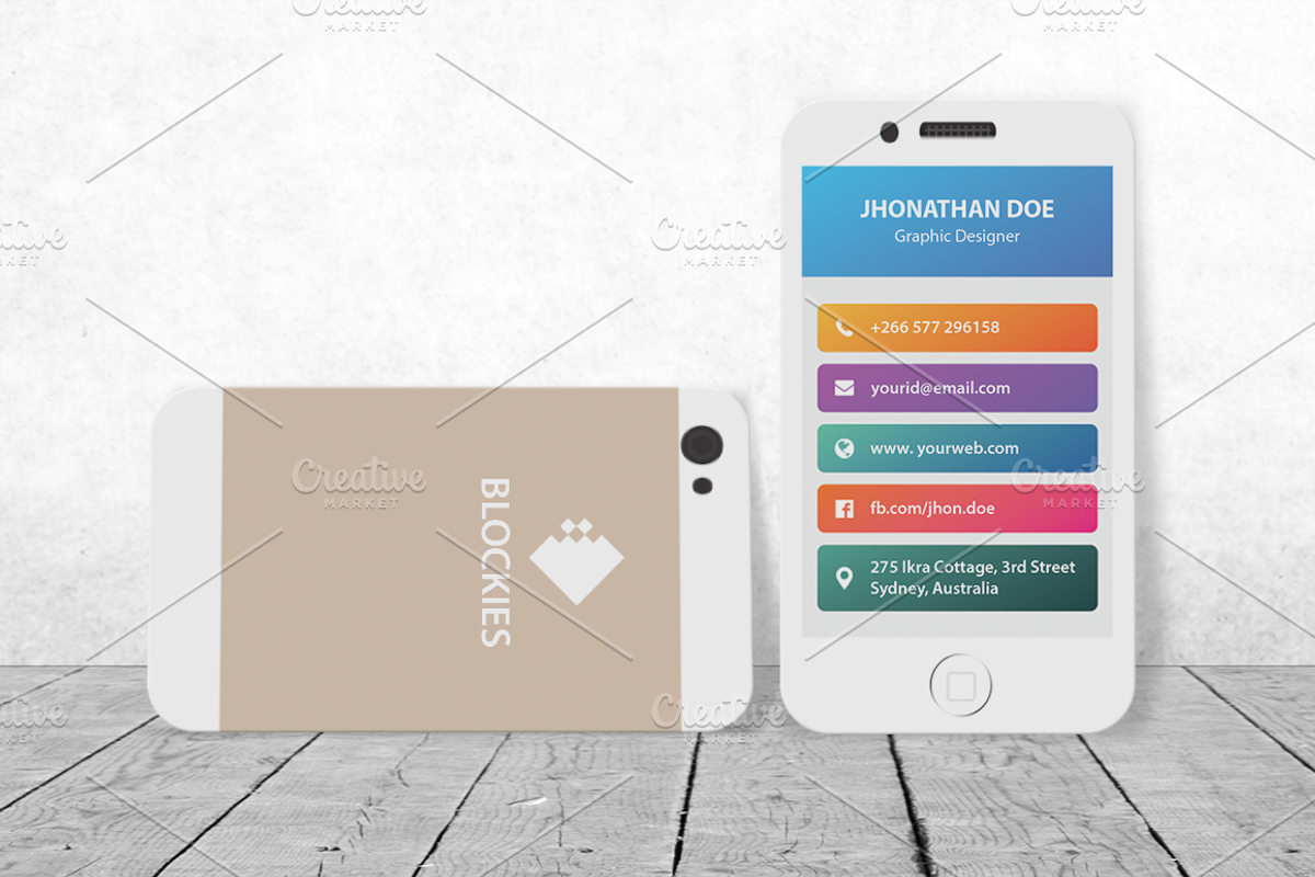 Iphone (25% Off) Business Card, a Business Card Template by Pentaclay (Photo 1 of 6)