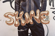 Bling - A Gold Balloon SVG Font, a Font by Nicky Laatz (Thumbnail 3 of 16)