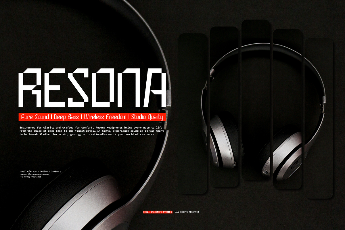 Sarstech | Futuristic Geometric, a Sans Serif Font by gracetype_studio (Photo 7 of 12)