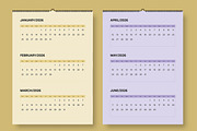 Modern Minimalist 2026 Calendar, a Stationery Template by MightyDesign (Thumbnail 2 of 6)