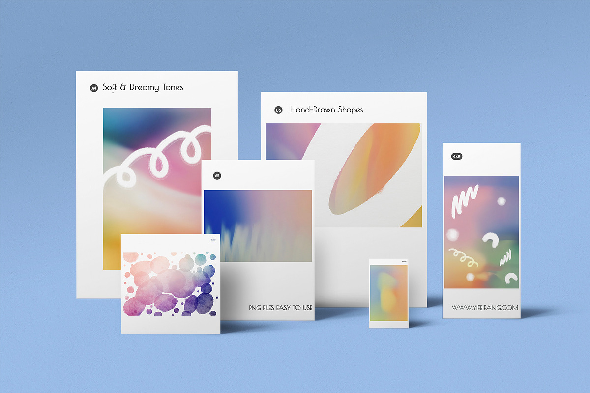 Blurry Pastel shapes and backgrounds, a Background Graphic by YifeiFang (Photo 8 of 9)