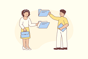 Office Working Illustration, an Object Graphic by Jump Studio (Thumbnail 12 of 12)
