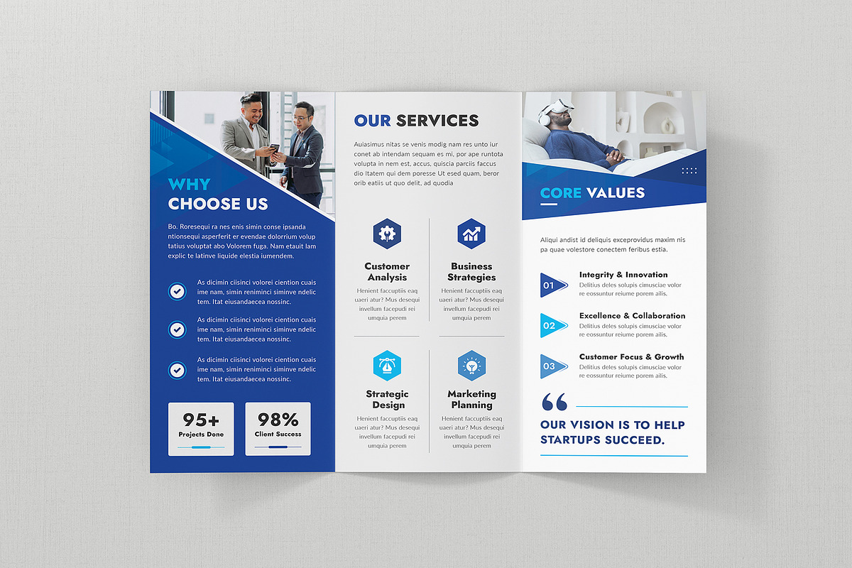 Corporate Tri-Fold Brochure, a Brochure Template by Creativity-Design (Photo 2 of 4)