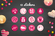 Valentine Elements, a Pattern Graphic by miumiu (Thumbnail 3 of 5)