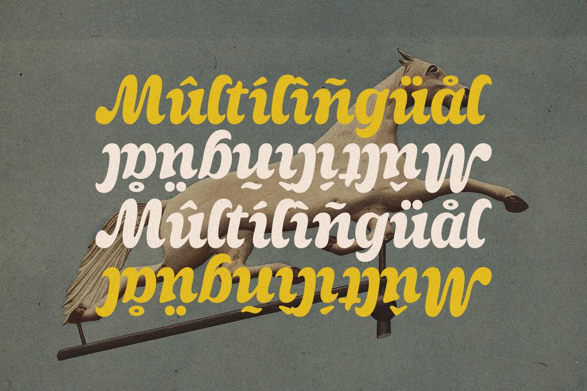 Night Empty - Italic Seventies Retro, a Sans Serif Font by Dharmas Foundry (Photo 15 of 15)