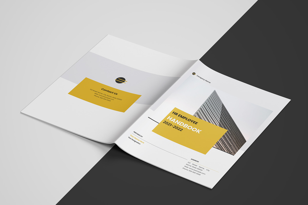 HR / Employee Handbook Template, a Brochure Template by Template Shop (Photo 3 of 10)