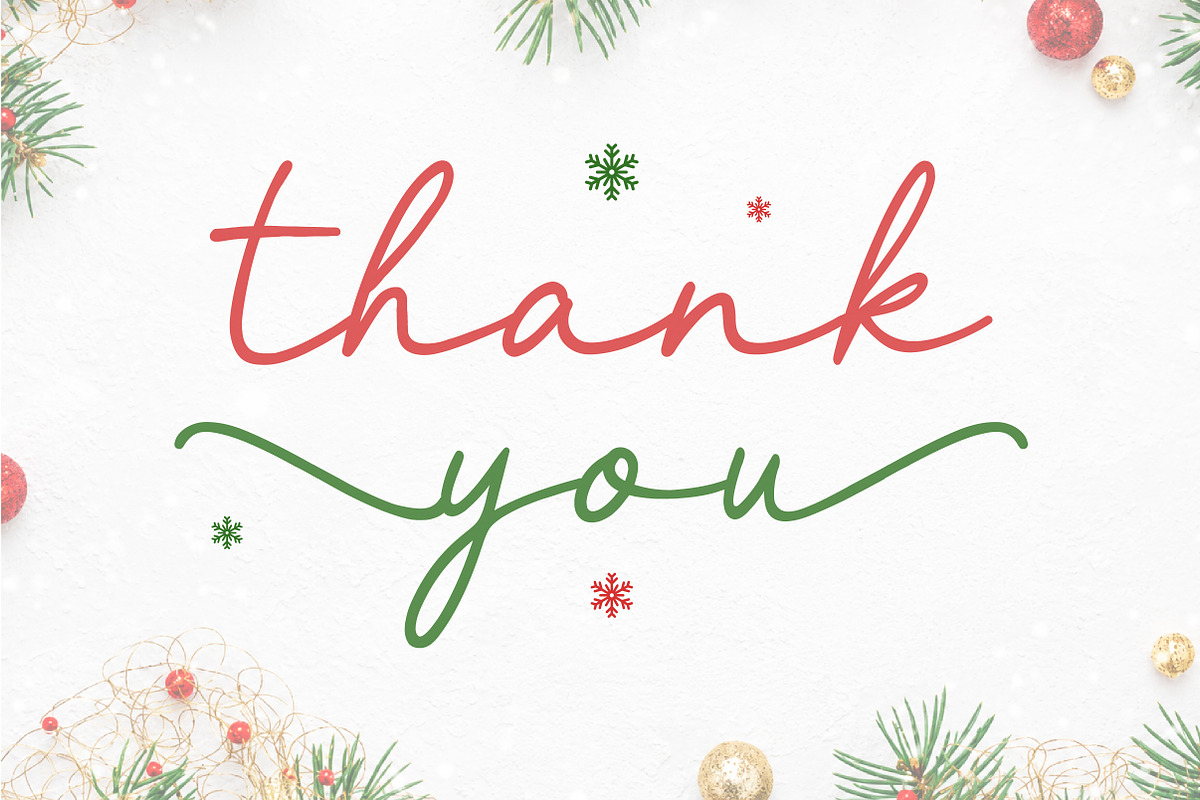 Merry Christmas Font, a Script Font by Meow Creation (Photo 13 of 13)