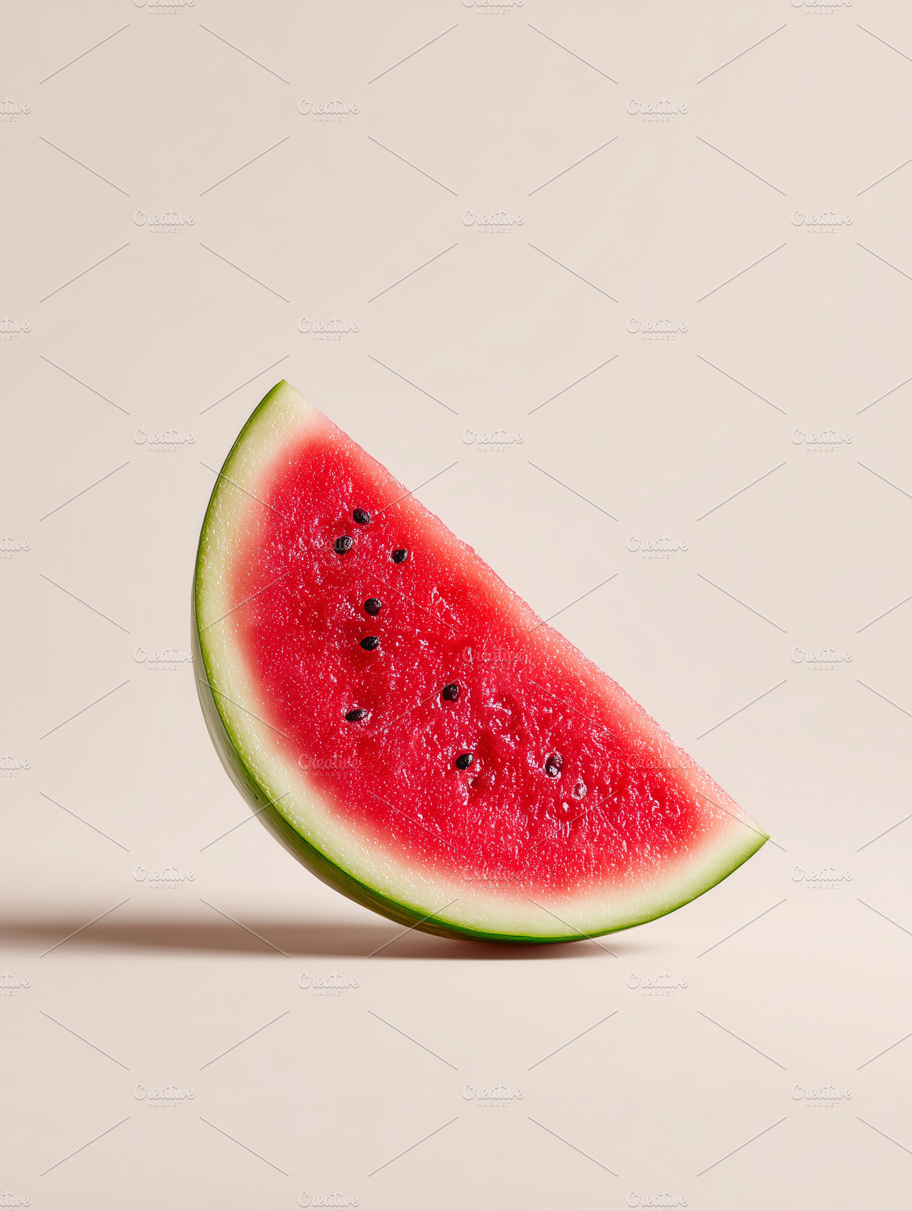 Fresh ripe watermelon slice isolated, a Food & Drink Photo by MistyDay