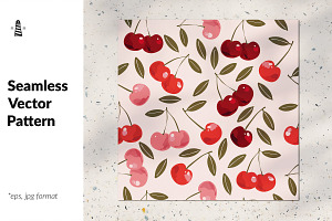 Sweet Cherry Seamless Pattern