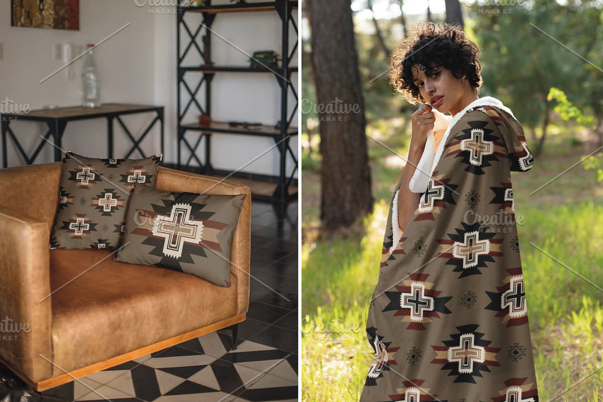 Rustic Western Aztec Tribal Pattern, a Pattern Graphic by PPEthnicDecorPattern (Photo 3 of 10)