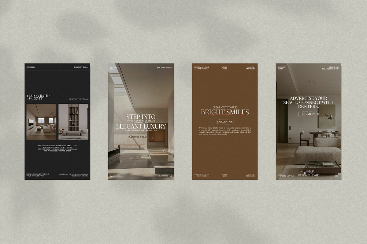 Modern Real Estate Story Templates, a Social Media Template by Crafted Pixel (Photo 4 of 10)