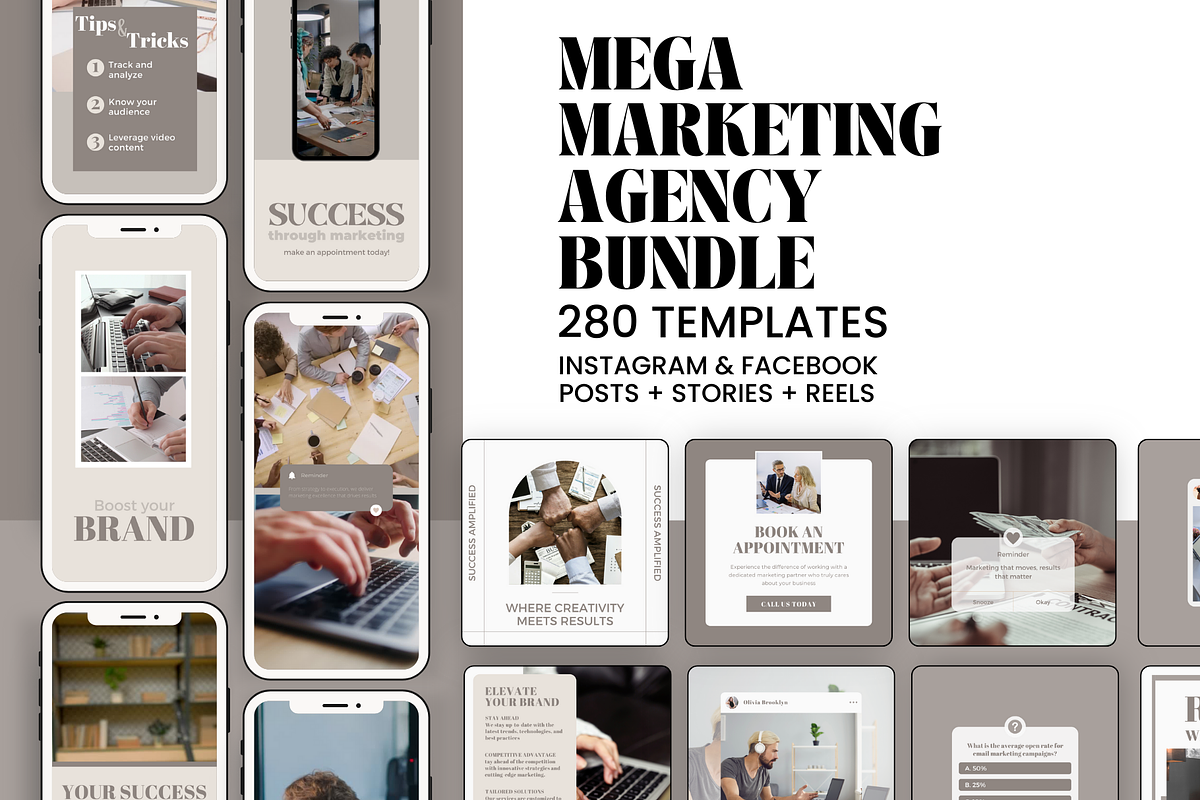 Marketing Agency Marketing Bundle, a Social Media Template by EliteMatidi (Photo 2 of 16)