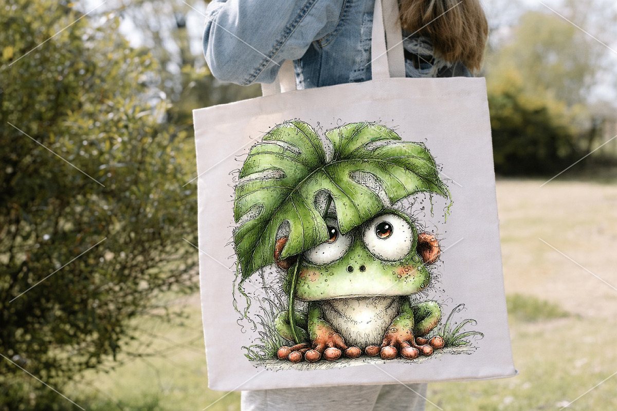 Watercolor Frog Clipart Bundle, an Illustration by Canvas Craft (Photo 5 of 7)