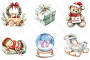 Babys 1st Christmas Clipart Sublimat, an Illustration by DreamPrint404 (Thumbnail 3 of 5)