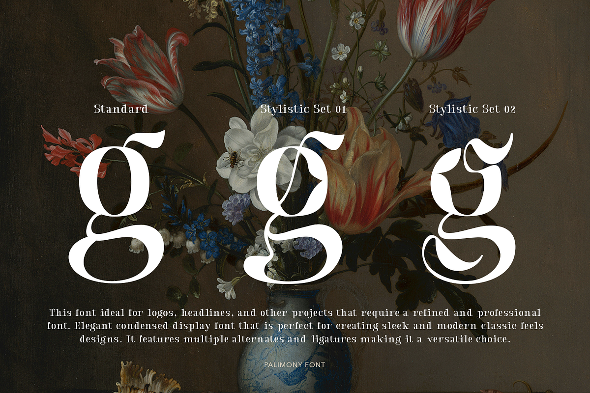 Palimony Luxury Serif, a Font by TypeClassHeroes (Photo 6 of 15)