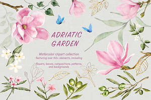 Adriatic Garden Watercolor Set