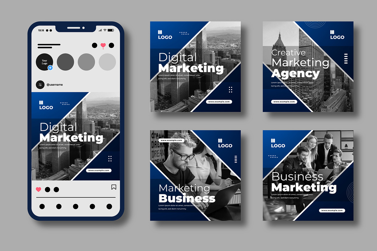 Modern Business Social Media Post, a Social Media Template by MightyDesign (Photo 1 of 7)