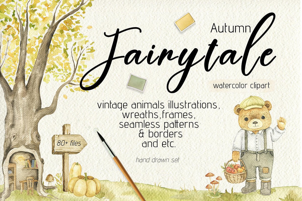 Autumn Fairytale clipart, an Animal Illustration by Eves_Aquadreams (Photo 1 of 9)