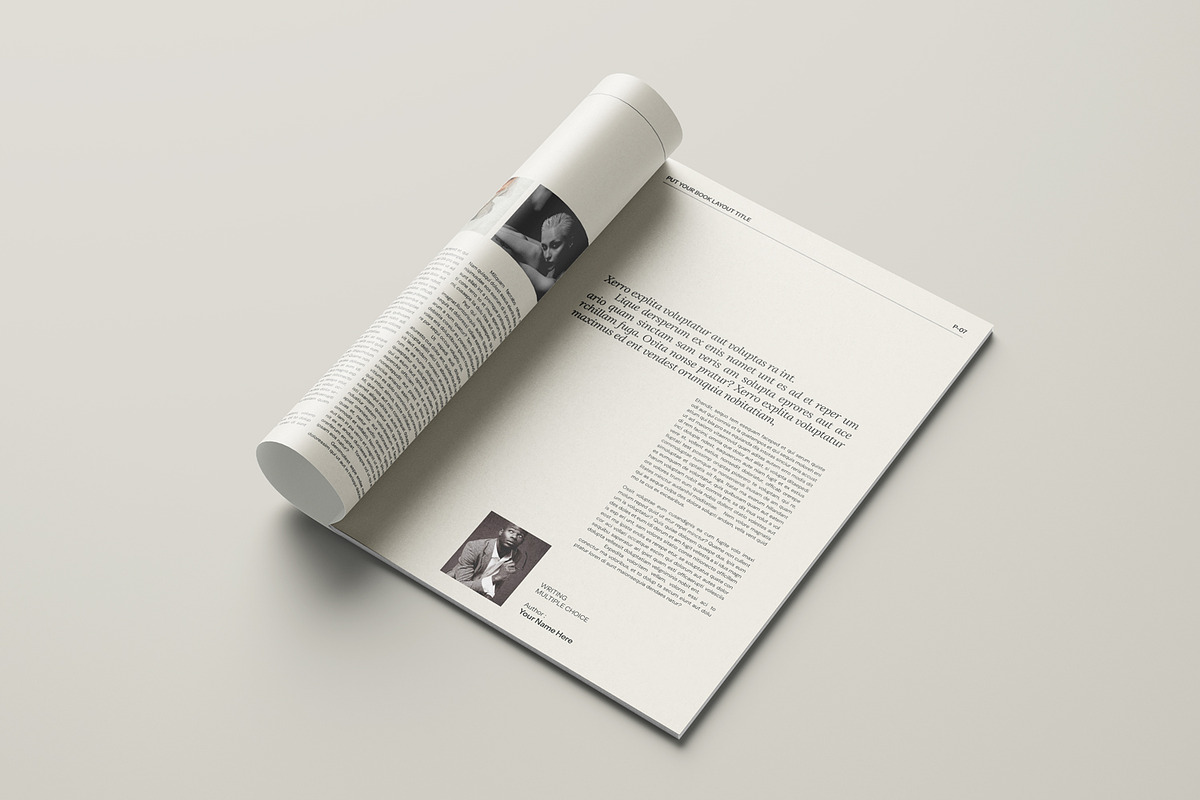 A4 Book Design Template | CANVA, a Brochure Template by evgenystudio (Photo 3 of 5)