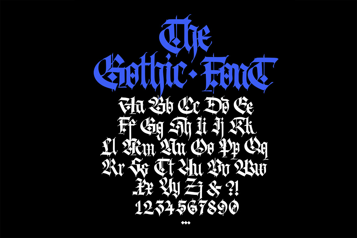 Gothic vector letters - 13, an Object Graphic by GeekClick (Photo 5 of 16)