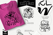 The Best Mom lettering quote bundle, an Illustration by HowJoyful  (Thumbnail 4 of 9)