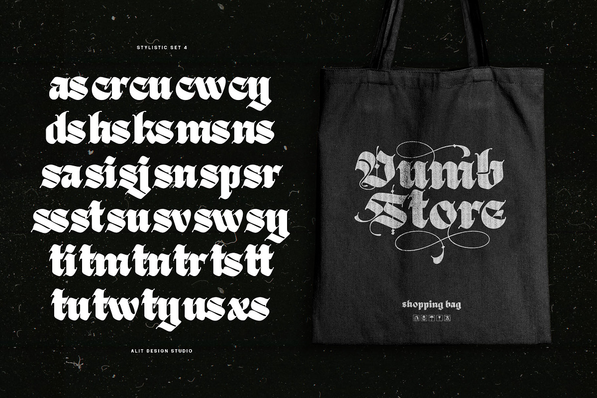 Black Great Typeface, a Blackletter Font by alit design (Photo 17 of 20)