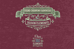 *SET* hand-drawing banners