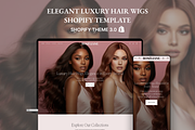 Roseliane - Luxury Hair Wigs Shopify, a Shopify Template by AtelierDuVow (Thumbnail 1 of 10)
