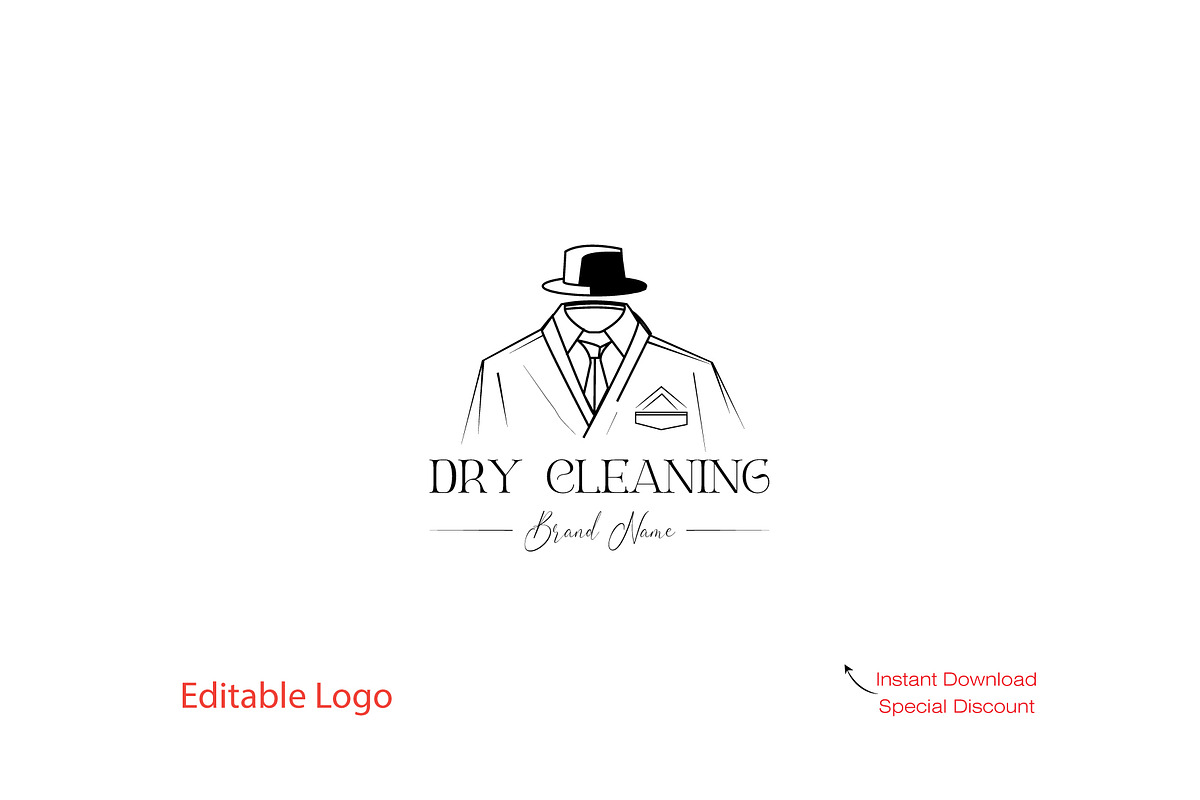 Dry Cleaning Logo Design, a Branding & Logo Template by YUDesignStore (Photo 1 of 5)