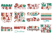 Retro Christmas SVG Bundle, a Graphic by CraftlabSVG (Thumbnail 3 of 15)