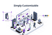 AirportFlow-Isometric Illustration, a Transportation Illustration by Creative Graphics (Thumbnail 3 of 9)