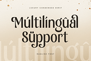 Ragline - Luxury Condensed Font, a Sans Serif Font by Sensatype (Thumbnail 13 of 13)