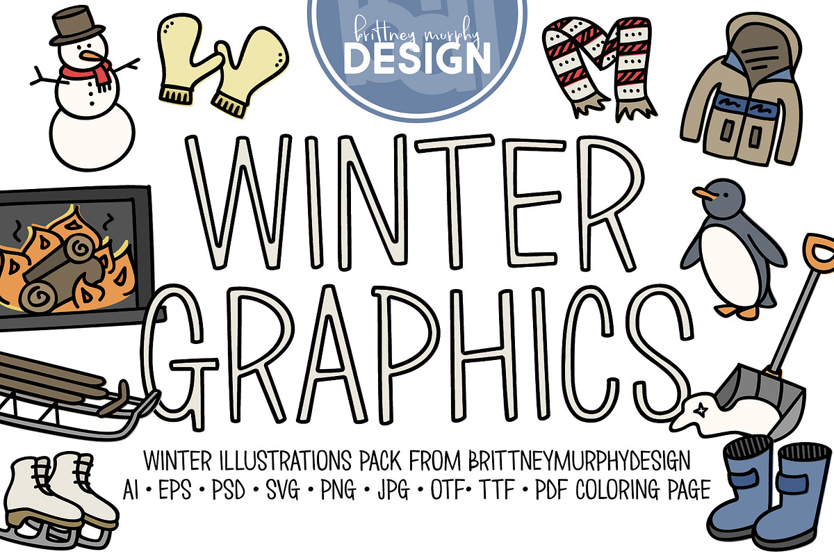 Holiday Design Bundle, a Font by Brittney Murphy Design (Photo 5 of 6)