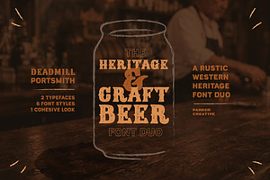 Rustic Craft Beer Font Duo