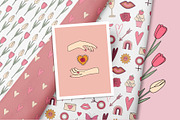 Vintage Valentine's Day. Retro 70s., an Object Graphic by Sofico (Thumbnail 10 of 16)