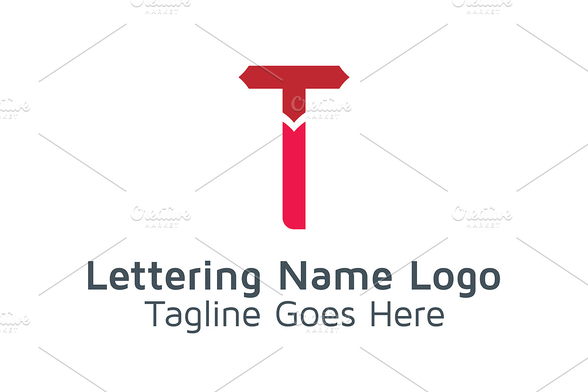 20 Logo Lettering T Template Bundle, a Branding & Logo Template by Acongraphic (Photo 19 of 21)