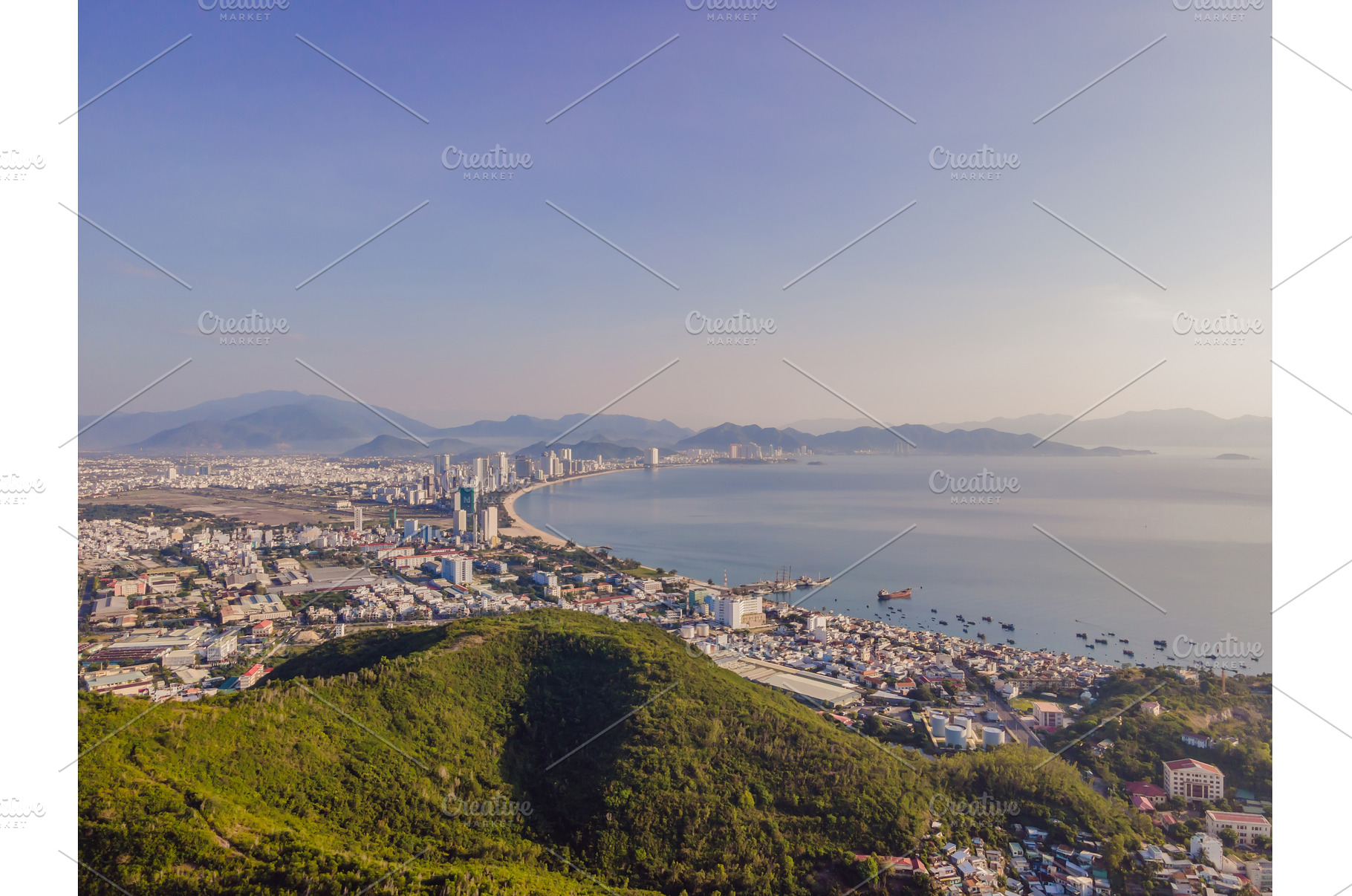 Aerial view over Nha Trang city, an Architecture Photo by Elizaveta Galitskaya