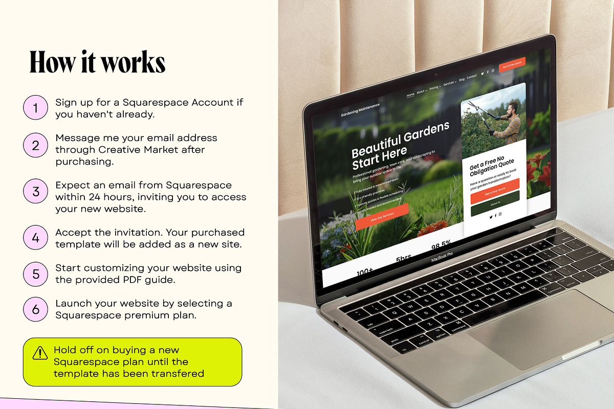 Garden Maintenance Website Template, a Websites & App Template by Template Twist Shop (Photo 4 of 10)