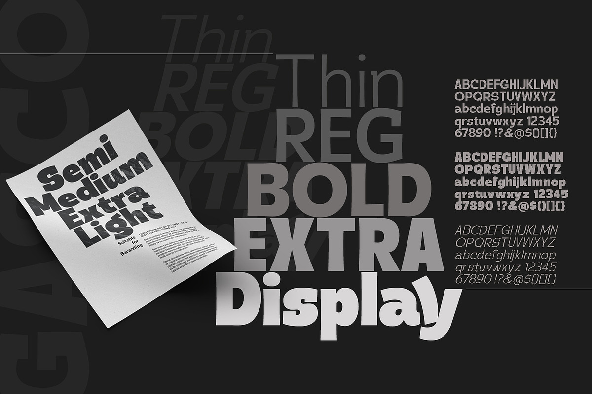 Gasco, a Sans Serif Font by joelmaker (Photo 3 of 23)