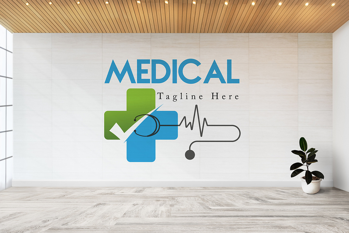 Health Care Logo Design Template, a Branding & Logo Template by YUDesignStore (Photo 4 of 6)