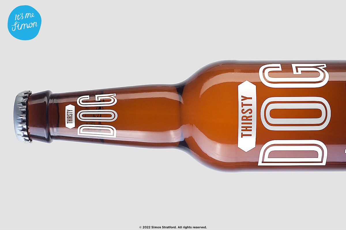 Beer bottle mockup, a Packaging Mockup by Itsmesimon (Photo 6 of 6)