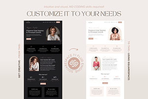 Squarespace Template Life Coach