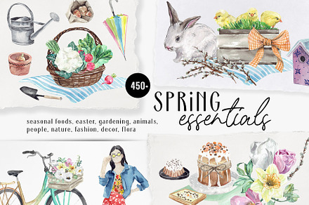 SPRING Essentials watercolor
