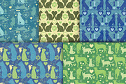 Cats and Dogs Background Patterns, a Pattern Graphic by VizualStorm (Thumbnail 2 of 3)