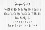 Simple Script, a Script Font by Artkenza (Thumbnail 5 of 6)