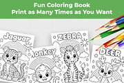 Animal Coloring Book Kids 30 Page, an Education Illustration by Mohammad Sarfaraz (Thumbnail 5 of 15)